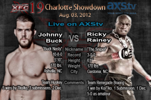 XFC 19 Johnny Buck vs Ricky Rainey Live on AXStv | officialxfc.com/xfc19 XFC 19 Johnny Buck vs Ricky Rainey Live on AXStv | officialxfc.com/xfc19