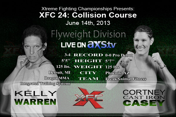 XFC 24 Kelly Warren vs Cortney Casey Live on Axstv